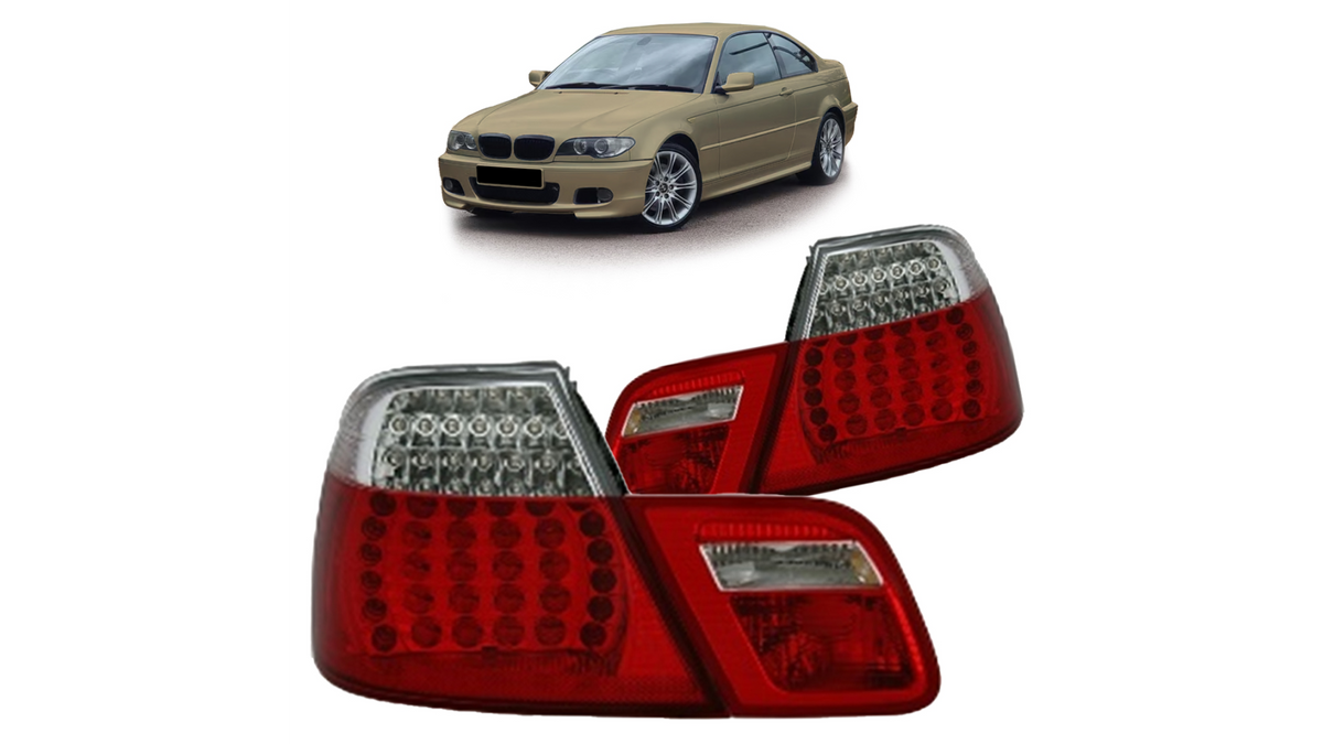 Lampy BMW 3 E46 Facelift Tył LED Red-Clear największy sklep tuningowy w Polsce!