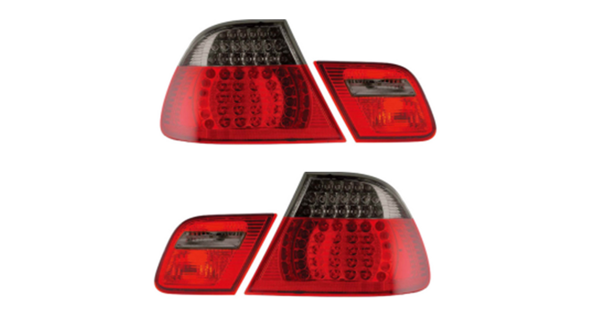 Lampy BMW 3 E46 Tył LED Red-Smoke największy sklep tuningowy w Polsce!