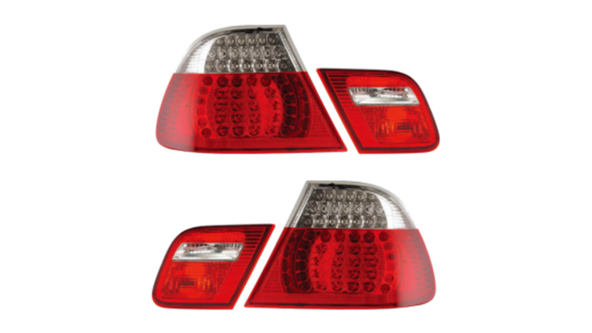 Lampy BMW 3 E46 Tył LED Red-Clear największy sklep tuningowy w Polsce!