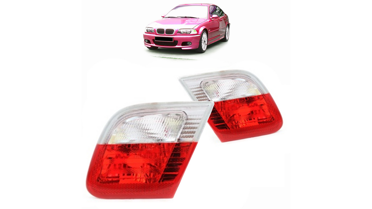 Lampa BMW 3 E46 Tył Wewnętrzna Lewa Red-Clear największy sklep tuningowy w Polsce!
