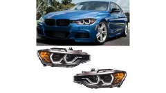 Lampy BMW 3 F30 F31 Przód Xenon Black DRL największy sklep tuningowy w Polsce!