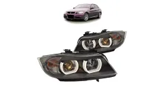 Lampy BMW 3 E90 E91 Przód Black największy sklep tuningowy w Polsce!