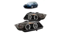 Lampy BMW 3 E90 E91 Przód CCFL Black największy sklep tuningowy w Polsce!