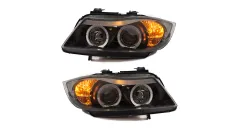 Lampy BMW 3 E90 E91 Przód Black największy sklep tuningowy w Polsce!