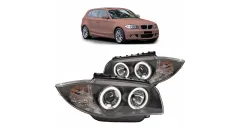 Lampy BMW 1 E81 E82 E87 E88 Przód CCFL Black największy sklep tuningowy w Polsce!