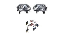Lampy RENAULT CLIO II Przód Black największy sklep tuningowy w Polsce!