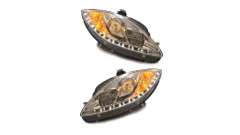 Lampy SEAT ALTEA LEON TOLEDO III Przód Chrome największy sklep tuningowy w Polsce!