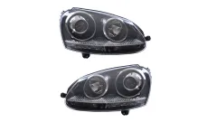 Lampy Volkswagen Golf V Przód Chrome największy sklep tuningowy w Polsce!