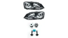 Lampy Volkswagen POLO V Przód Chrome największy sklep tuningowy w Polsce!