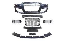 Zderzak przedni + Grill Czarny Audi A5 8T 13-16 RS5 Style największy sklep tuningowy w Polsce!