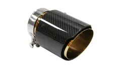 Końcówka tłumika 101mm wejście 76mm Carbon Gloss największy sklep tuningowy w Polsce!