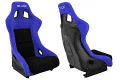 Fotel sportowy SLIDE KS2 Premium Black & Purple Welur Black Glitter największy sklep tuningowy w Polsce!