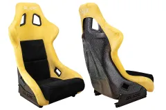 Fotel sportowy SLIDE KS2 Premium Black & Yellow Welur Black Glitter największy sklep tuningowy w Polsce!