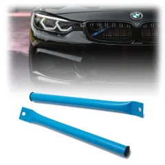 Wstawki Wsporniki Do Grilla BMW E90 E91 E92 E93 Brace Bars Niebieskie największy sklep tuningowy w Polsce!