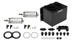Zbiornik Paliwa Swirl Pot 3L TurboWorks na 2 pompy 250LPH + listwa (w zestawie) Czarny największy sklep tuningowy w Polsce!