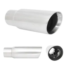 Nierdzewna końcówka wydechu 120mm / 105mm + strumienica FigerSPEC największy sklep tuningowy w Polsce!