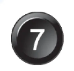 Klawisz 15mm 178 Number 7 czarny Ecumaster największy sklep tuningowy w Polsce!