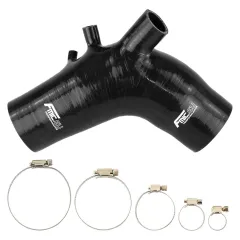 Przewód Silikonowy Dolotu FMIC Mitsubishi Lancer Evo X 10 2008-2015 - Czarna największy sklep tuningowy w Polsce!