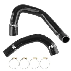 Przewody silikonowe FMIC Jeep Wrangler TJ 4.0L 1997-1999 - Czarny największy sklep tuningowy w Polsce!