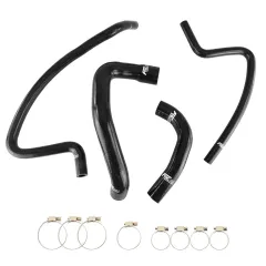 Przewody silikonowe FMIC Jeep Wrangler TJ 4.0L L4 1997-2001 - Czarny największy sklep tuningowy w Polsce!