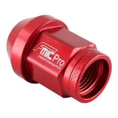 Kuta nakrętka aluminiowa do kół FMIC M14x1.25 Czerwona 1 szt.  stożkowa przelotowa 7075-T6 największy sklep tuningowy w Polsce!
