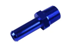 Nypel adapter aluminiowy 1/2" NPT na króciec 15-16mm (5/8) push-on niebieski FMIC największy sklep tuningowy w Polsce!