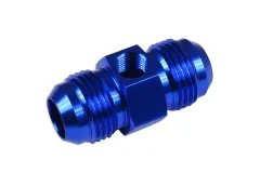 AN8 Nypel adapter męsko-męski z wejściem na czujnik Niebieski FMIC największy sklep tuningowy w Polsce!