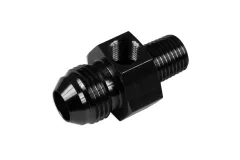 AN6 3/8 NPT Nypel adapter z wejściem na czujnik 1/8 NPT Czarny FMIC największy sklep tuningowy w Polsce!