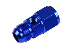 AN10 Nypel adapter żeńsko-męski z wejściem na czujnik Niebieski FMIC największy sklep tuningowy w Polsce!
