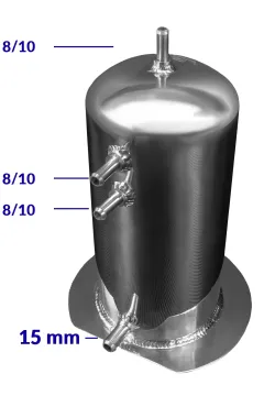 Swirl pot 2.5l króćce 8mm 15mm FMIC największy sklep tuningowy w Polsce!