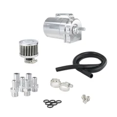 Oil Catch Tank JRspec 350ml z króćcami 6 8 10mm z filtrem największy sklep tuningowy w Polsce!