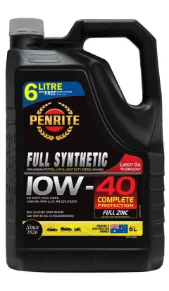 Olej silnikowy Penrite Full Synthetic 10W-40 6L największy sklep tuningowy w Polsce!