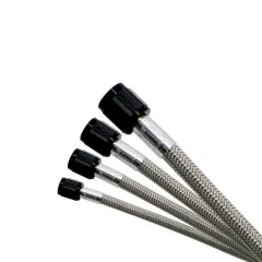 Stainless Steel Braided Hose 4AN (4 Ft) Black Ends Nitrous Express NX-11148 największy sklep tuningowy w Polsce!