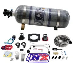 LS Single Entry 90mm Plate Hardline System with 12Lb Carbon Bottle (50-400Hp) Nitrous Express NX 20934S-12 największy sklep tuningowy w Polsce!