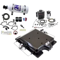 Billet Supercharger Lid with Integrated Nitrous and Water/Methanol with 5Lb Bottle Dodge Hellcat / Demon Nitrous Express NX 20972BMF-05 największy sklep tuningowy w Polsce!