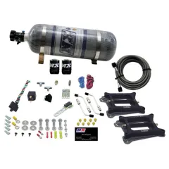 Dual 4150 Conventional Plate System Gasoline Pro-Power 100-500Hp with 12Lb Carbon Bottle Nitrous Express NX 50240-12 największy sklep tuningowy w Polsce!