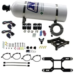 Billet Crossbar Plate System Dry Quad Stage 100-2000HP 4150 Flange 15LB Nitrous Express NX 66442-15 największy sklep tuningowy w Polsce!