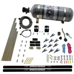 10-Cyl Piranha Direct Port Nitrous System (250-500Hp) 12LB Carbon Nitrous Express 81000EFI-12 największy sklep tuningowy w Polsce!