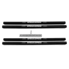 Injection Rail (Double Rail) with Rail Fittings 4 Black Single Hole Rails and Pipe Pl Fitting Nitrous Express NX 90002 największy sklep tuningowy w Polsce!
