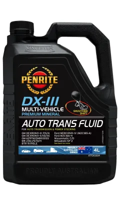 Olej przekładniowy Penrite ATF DX-III Multi Vehicle Mineral 4L największy sklep tuningowy w Polsce!
