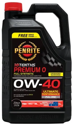 Olej silnikowy Penrite 10 Tenths Premium 0 0W-40 Full Synthetic 5L największy sklep tuningowy w Polsce!