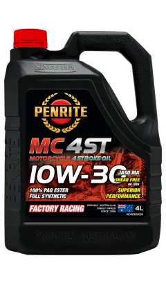 Olej silnikowy motocyklowy Penrite MC-4ST 10W-30 100% PAO ESTER Full Synthetic 4L największy sklep tuningowy w Polsce!