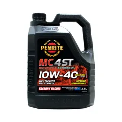 Olej silnikowy motocyklowy Penrite MC-4ST 10W-40 100% PAO ESTER Full Synthetic 2.5L największy sklep tuningowy w Polsce!