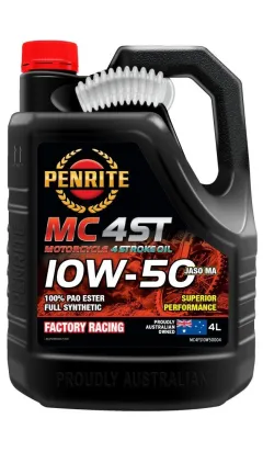 Olej silnikowy motocyklowy Penrite MC-4ST FS 10W-50 100% PAO ESTER Full Synthetic 4L największy sklep tuningowy w Polsce!