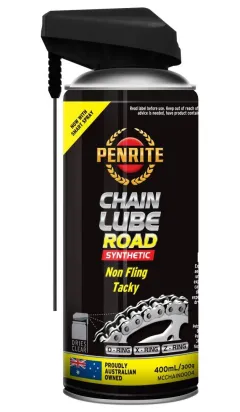 Penrite MC Chain Lube Road 400 ml – Wysokowydajny Syntetyczny Smar do Łańcucha Motocyklowego w aerozolu największy sklep tuningowy w Polsce!