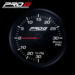 Wskaźnik Pro G Race Series RC, doładowania Boost 30 PSI WHITE 60mm największy sklep tuningowy w Polsce!