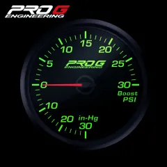 Wskaźnik Pro G Race Series RC, doładowania Boost 30 PSI GREEN 52mm największy sklep tuningowy w Polsce!