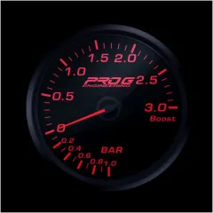 Wskaźnik Pro G Race Series RC, doładowania Boost 3 Bar RED 52mm największy sklep tuningowy w Polsce!