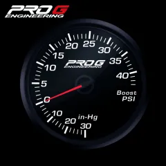 Wskaźnik Pro G Race Series RC, doładowania Boost 40 PSI WHITE 60mm największy sklep tuningowy w Polsce!