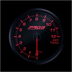 Wskaźnik Pro G Race Series RC, temperatury spalin EGT °C RED 52mm największy sklep tuningowy w Polsce!